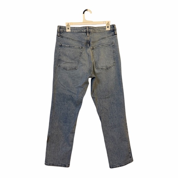 H&M Women’s Slim Straight High Ankle Blue Jeans - Picture 3 of 3